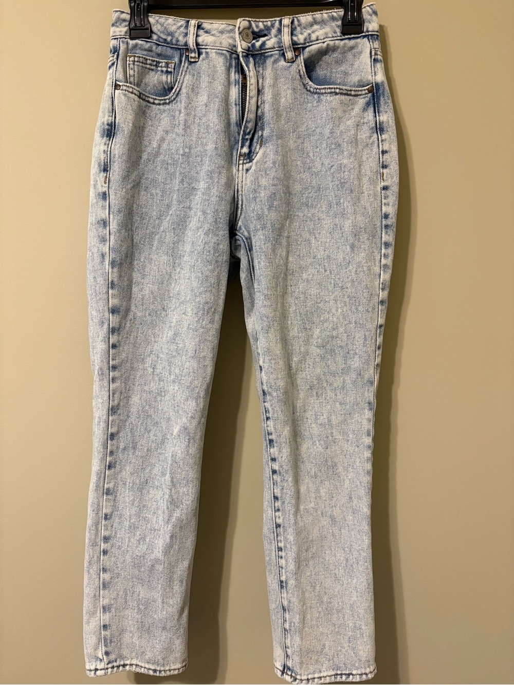PacSun Light Blue High-Rise Straight Leg Jeans